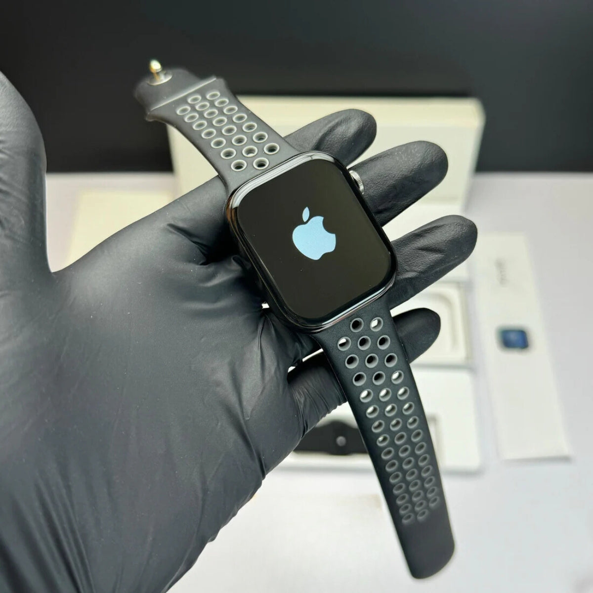 Series 9 Smart Watch With Apple Logo