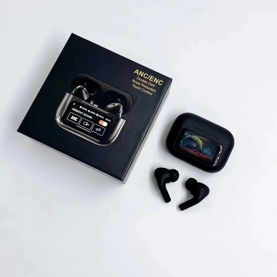 A9 Screen AirPods Pro Black – Premium Wireless Earbuds