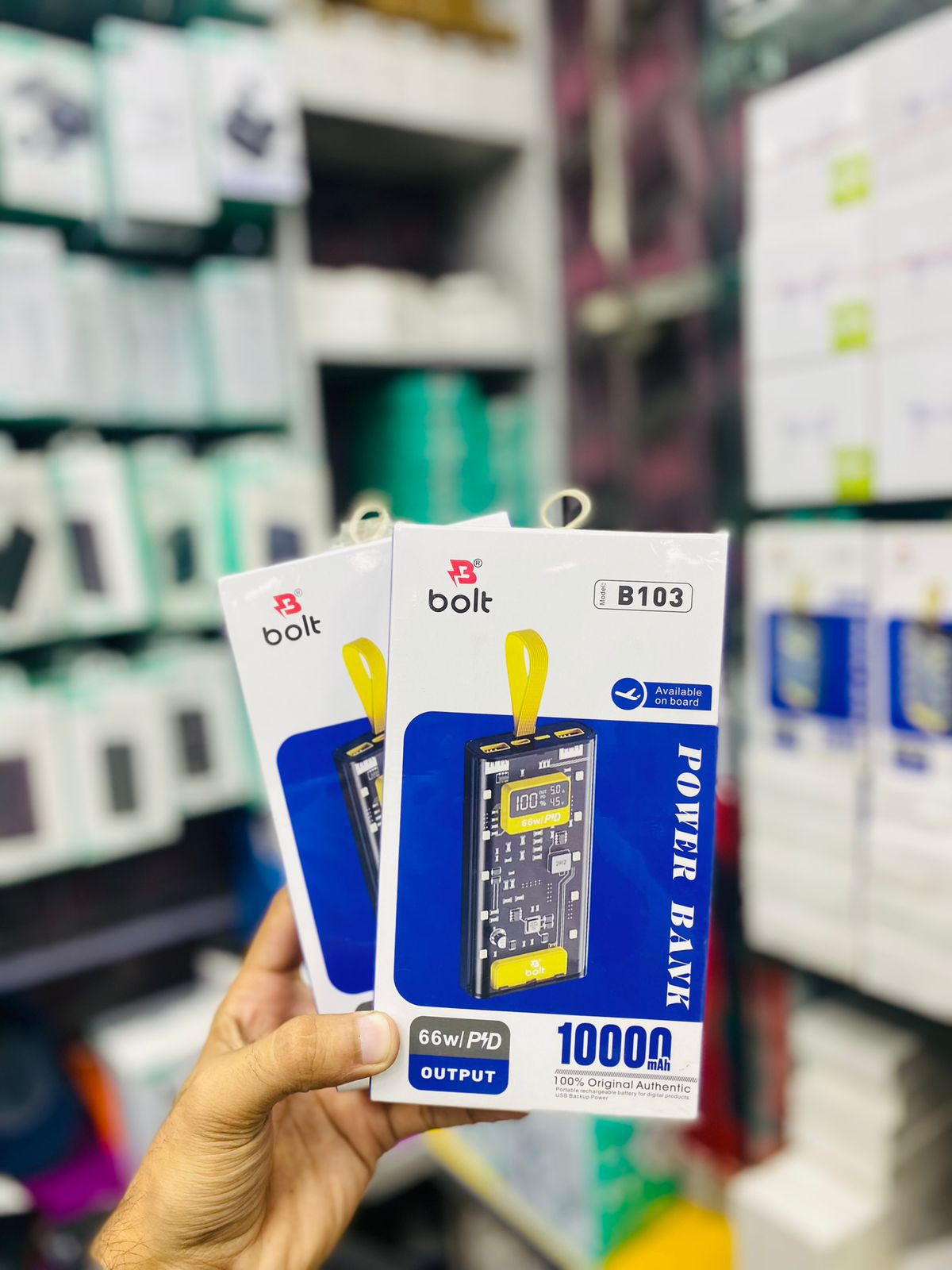 Bolt B101, B102, B103, And B104 10000MAH Power Bank - Transparent